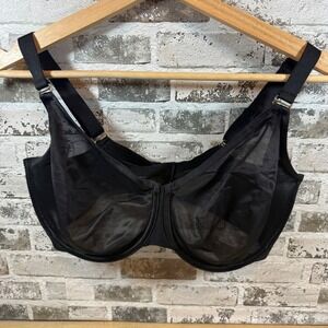 Soma Unbelievable Minimizer Bra Black 38DDD Full Coverage Underwire